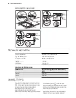 Предварительный просмотр 20 страницы Electrolux TY38TSCN User Manual