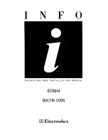 Electrolux U02353 EOB944 Operating & Installation Manual preview