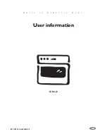 Preview for 1 page of Electrolux U24058 EOB6636 User Information