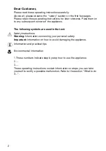 Preview for 2 page of Electrolux U24254 EHP6602K Installation And Operating Instructions Manual