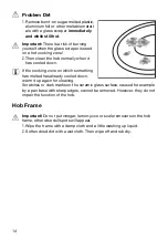 Preview for 14 page of Electrolux U24254 EHP6602K Installation And Operating Instructions Manual