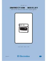 Electrolux U26226 Instruction Booklet preview