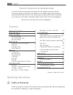 Preview for 2 page of Electrolux U41116 User Manual