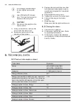 Предварительный просмотр 64 страницы Electrolux UK1205SL User Manual