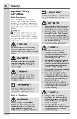 Preview for 4 page of Electrolux UL15IM20RS Use And Care Manual