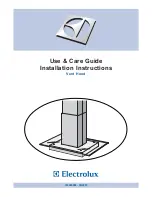 Electrolux Vent Hood Use & Care Manual Installation Instructions preview