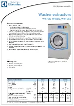 Electrolux W4105S Specifications preview