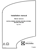 Electrolux W5105N Installation Manual предпросмотр