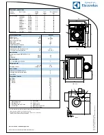 Предварительный просмотр 2 страницы Electrolux W555H Specifications