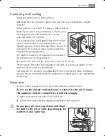 Предварительный просмотр 43 страницы Electrolux WA GLE S7000 User Manual