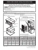 Electrolux WARM & SERVE DRAWER Installation Instructions Manual preview