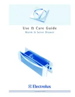 Preview for 1 page of Electrolux WARMER DRAWER Use & Care Manual