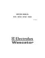 Electrolux Wascator W100 Service Manual предпросмотр