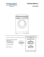 Electrolux Washer Service Manual preview