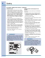 Preview for 4 page of Electrolux Washer Use And Care Manual