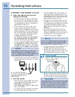 Preview for 10 page of Electrolux Washer Use And Care Manual