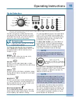 Preview for 11 page of Electrolux Washer Use And Care Manual
