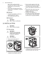 Предварительный просмотр 6 страницы Electrolux WASL6IE300 User Manual