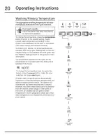 Предварительный просмотр 20 страницы Electrolux Wave-Touch EWFLS70JIW0 Use & Care Manual