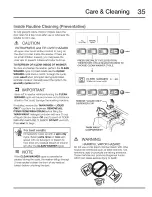 Предварительный просмотр 35 страницы Electrolux Wave-Touch EWFLS70JIW0 Use & Care Manual