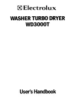 Preview for 1 page of Electrolux WD3000T User Handbook Manual