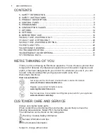 Preview for 2 page of Electrolux WD40A74140 User Manual