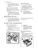 Preview for 16 page of Electrolux WD40A74140 User Manual