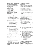 Preview for 19 page of Electrolux WD40A74140 User Manual