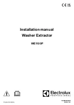 Electrolux WE1100P Installation Manual предпросмотр