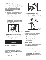 Preview for 12 page of Electrolux WET & DRY EXTRACTION VACUUM CLEANERS Owner'S Handbook Manual