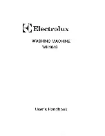 Electrolux WH1048 User Handbook Manual preview