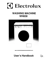 Предварительный просмотр 1 страницы Electrolux WH838 User Handbook Manual