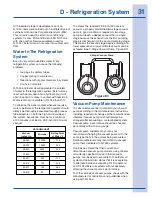 Preview for 31 page of Electrolux Wine Cooler / Beverage Center Service Manual