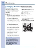 Preview for 14 page of Electrolux Wine Cooler / Beverage Center Use & Care Manual