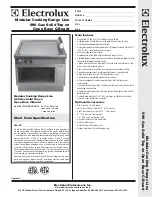 Electrolux WLGWAFOOOO Specification Sheet preview
