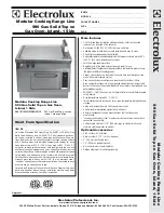 Предварительный просмотр 1 страницы Electrolux WLGWDAOOOO Specification Sheet