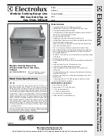 Electrolux WLGWDFOOOO Specification Sheet предпросмотр