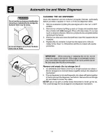 Preview for 14 page of Electrolux WRS23MF5AS3 Use & Care Manual