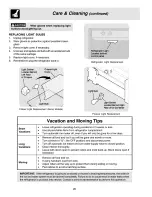 Preview for 20 page of Electrolux WRS23MF5AS3 Use & Care Manual