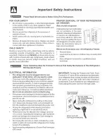 Preview for 3 page of Electrolux WRS23MF5ASF Use & Care Manual