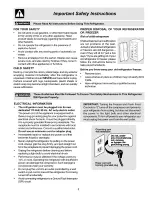 Preview for 3 page of Electrolux WRS26MF5AQ3 Use & Care Manual