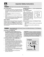 Предварительный просмотр 3 страницы Electrolux WRT15GA2AQ1 Use & Care Manual