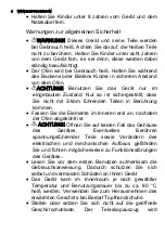 Preview for 4 page of Electrolux WS140SL User Manual