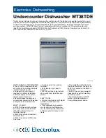 Electrolux WT38TDE 502007 Technical Data preview