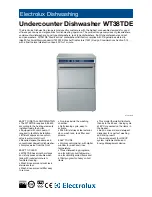 Electrolux WT38TDE Brochure & Specs предпросмотр