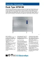 Electrolux WTM165ERA Brochure & Specs preview