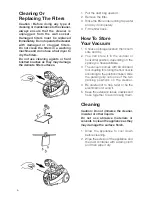 Предварительный просмотр 6 страницы Electrolux Z2100 Owner'S Handbook Manual