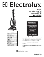 Electrolux Z2250 Series Owner'S Manual preview