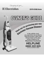 Electrolux Z3270 series Owner'S Manual preview