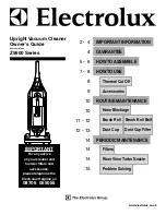 Preview for 1 page of Electrolux Z5600 Series Owner'S Manual